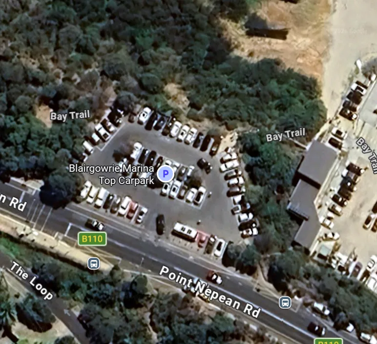 Blairgowrie Marina top carpark off Point Nepean Rd